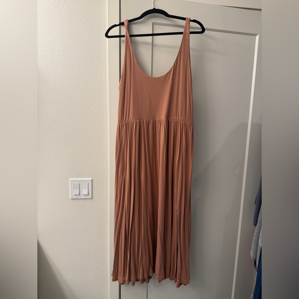 a new day midi ballet brown dress size L